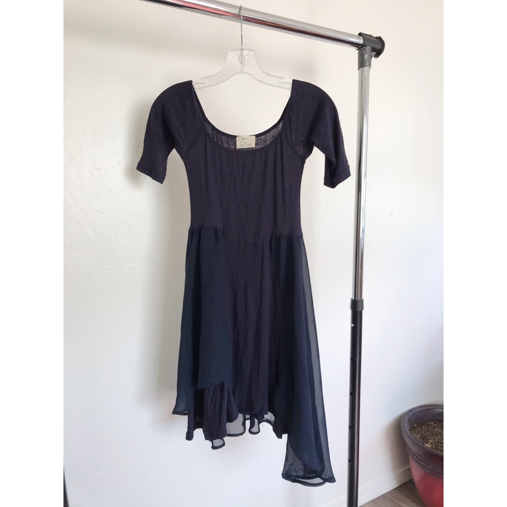 Urban Outfitters navy blue boho dress
